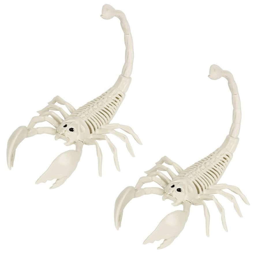 Scorpion Skeleton Halloween Decor Sculpture Scary Centrepiece Animal Skeleton Fish Bone for Indoo... | Amazon (US)