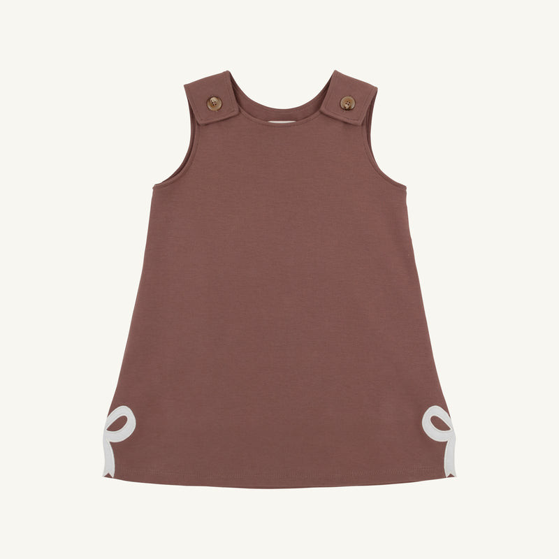 Juliet Jumper - Gray Bay Brown with Palmetto Pearl Bows | The Beaufort Bonnet Company