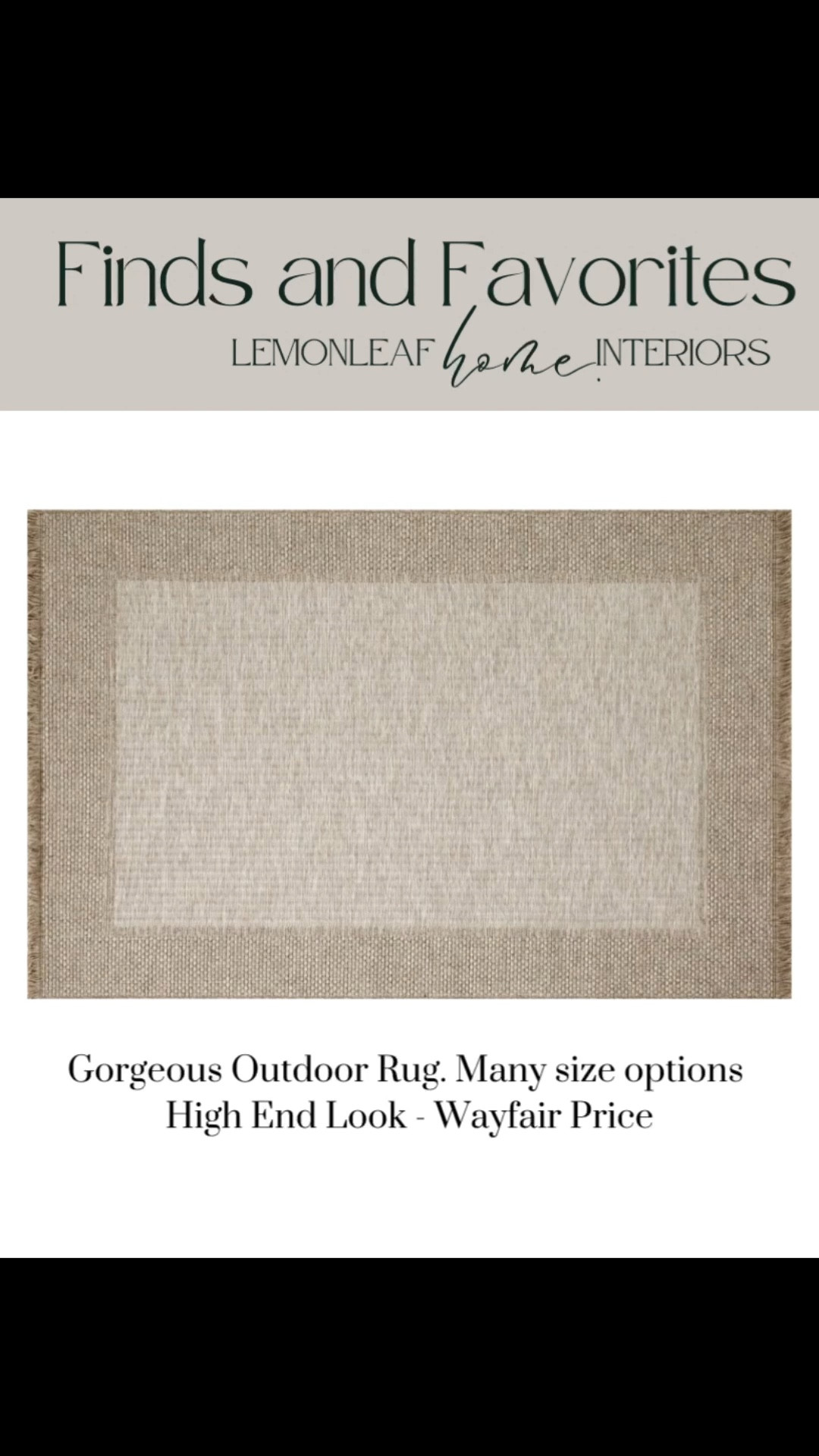 I’m ordering this new outdoor rug. It’s gorgeous and on sale


#LTKSeasonal #LTKMidsize #LTKSaleAlert