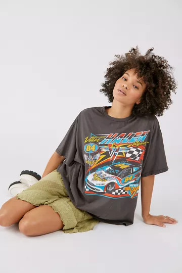 Van Halen Racing T-Shirt Dress | Urban Outfitters (US and RoW)