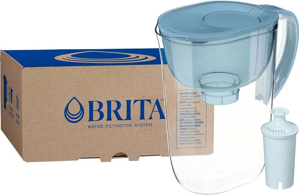 Brita Large 10-Cup Water Filter Pitcher with BritaPlus Filter, WQA NSF/ANSI Certified, Reduces 2X... | Amazon (US)