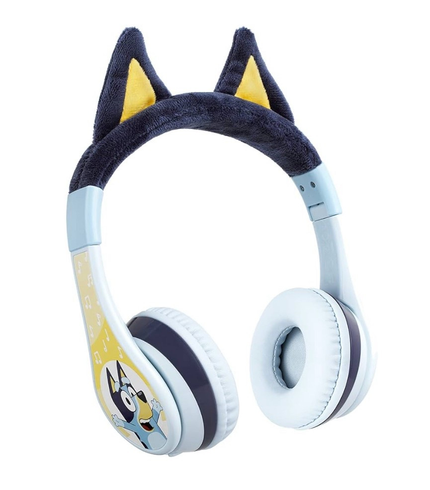eKids Bluey Bluetooth Headphones for Kids, Wireless Headphones with Microphone Includes Aux Cord, Volume Reduced Kids Foldable Earphones for School, Home, or Travel

#LTKKids