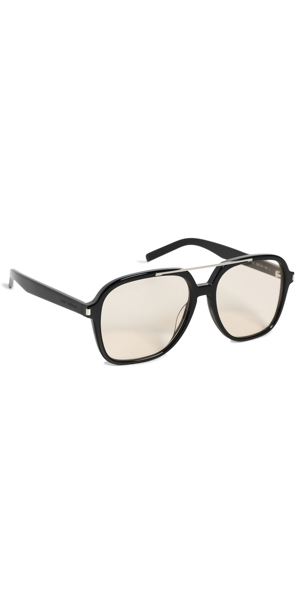 Saint Laurent SL 545 Sunglasses Black/Yellow One Size | Shopbop
