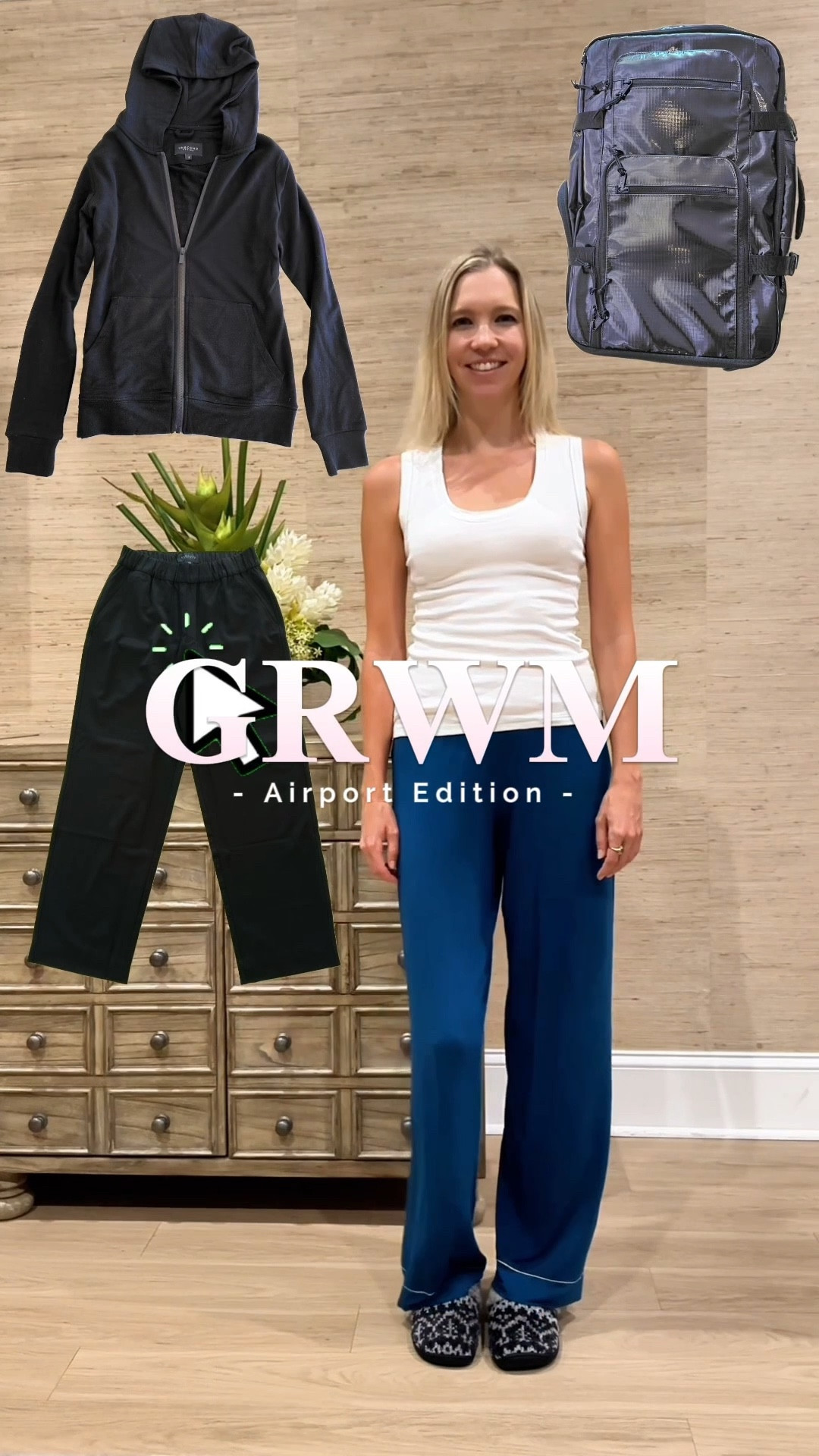 GRWM: Airport Edition
From my luxe pajamas from Eberjey to my travel day uniform in under a minute. I always reach for wrinkle-resistant layers that look polished and feel cozy—especially for long flights.

Wearing my gifted travel set from Unbound Merino (the pants + hoodie are chef’s kiss for comfort + style - I’m 5’8 and wearing a small in both), and I never travel without my Calpak backpack—it’s the perfect personal item for weekend getaways. Everything fits, it slides under the seat, and it still looks chic.

Linked everything I wore, plus a few of my go-to airport staples.

#LTKtravel #LTKstyletip #LTKgifted #GRWM #TravelStyle #UnboundMerino #CalpakTravel #AirportOutfit #CarryOnOnly #PackLightTravelFar #WeekendGetawayReady #LuxuryTravelStyle #AllyTravels

#LTKTravel #LTKStyleTip #LTKU