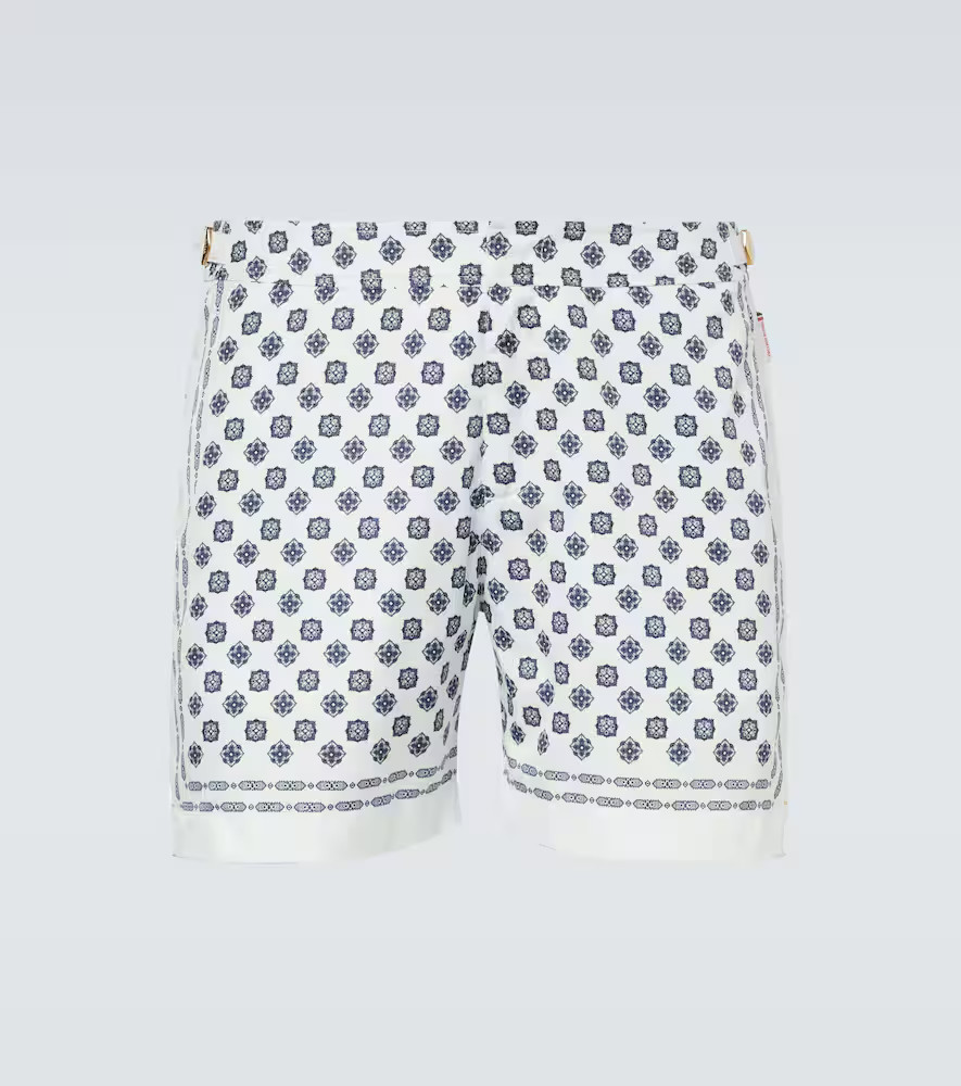 Orlebar Brown Bulldog printed swim trunks | Mytheresa (UK)