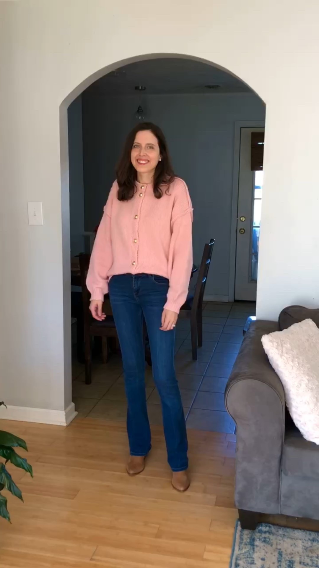 The prettiest pink sweater with gold buttons from Amazon 

#LTKSeasonal #LTKHoliday #LTKootd