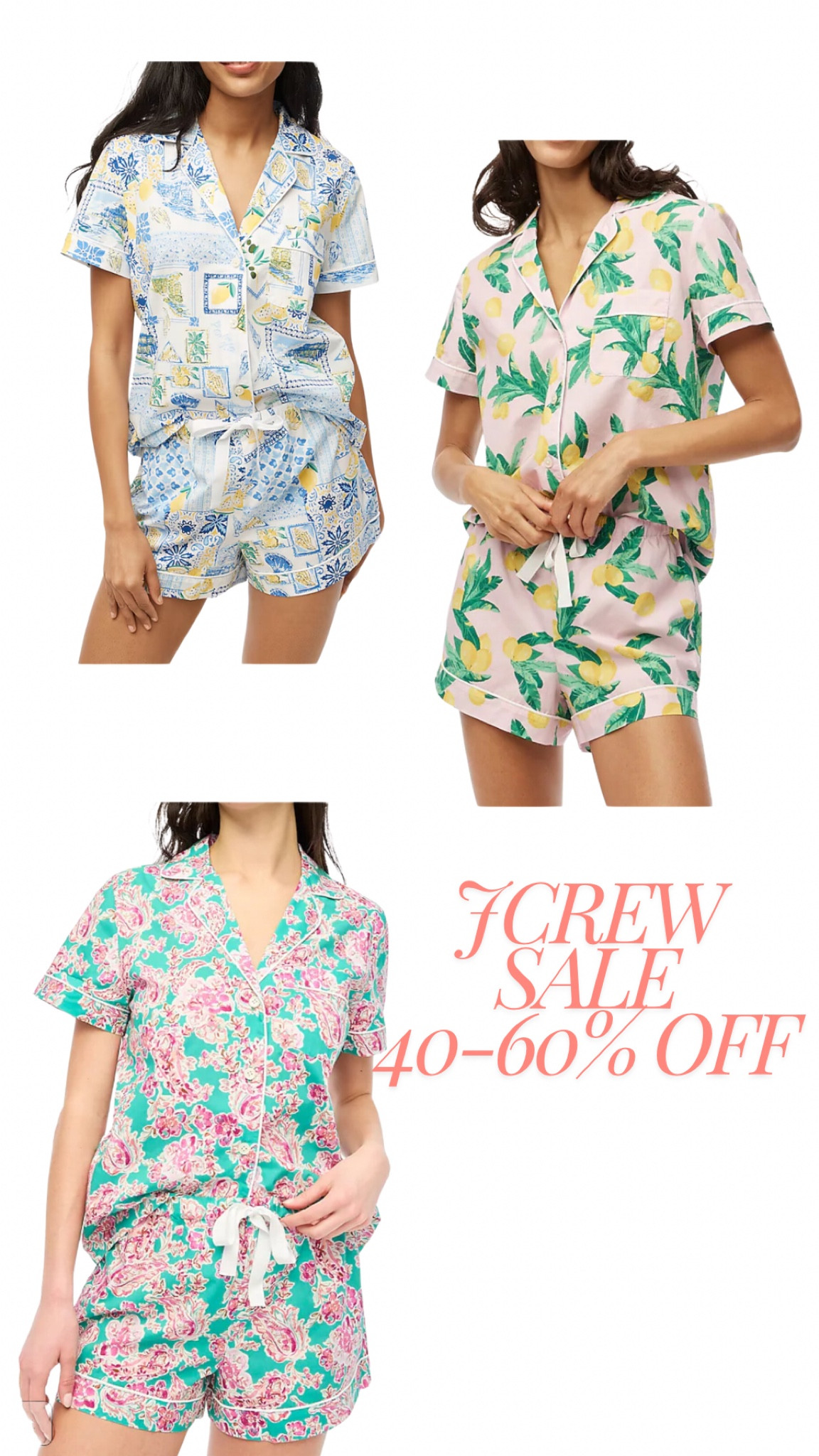 I’m obsessed I already had to buy a few pairs, huge jcrew sale & you can get an extra 15% off with text sign up, don’t pass up this amazing deal, the most perfect pjs for summer & so cheap! 🤍 get them before they’re gone! 
Jcrew sale!!!!! Huge pajama sale! Summer sale, summer pj sale, summer pajama sale, jcrew sale, clearance, cute pajamas, pajama set, women’s pajamas, womens pjs, cute pjs, cute pajamas, summer outfit, summer lounge, summer matching set, matching set, maternity pajamas, maternity matching set, travel pajamas, sale clothes, summer sale event, summer sale, #jcrew #sale #clearance #summer #summerclothes

#LTKFindsUnder50 #LTKxNSale #LTKSummerSales