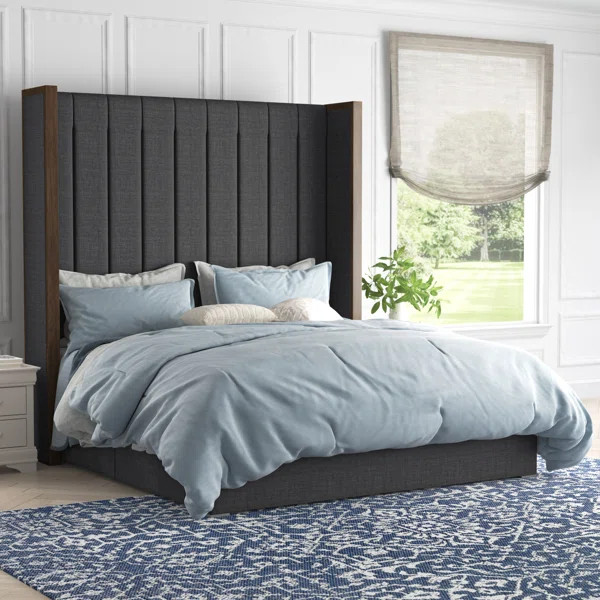 Grasser Upholstered Wingback Bed | Wayfair North America