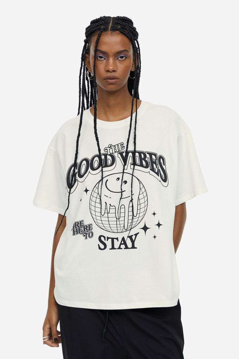 Oversized Printed T-shirt | H&M (US + CA)