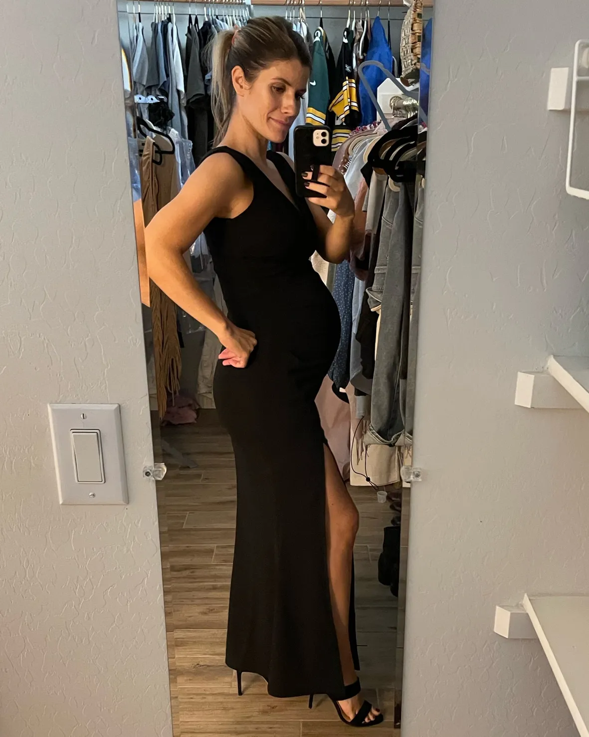 bump friendly black tie dress Replying to @Allie Winfree some options for pregnant women! all and more are :) #weddingguest #weddingguestdress #weddingdresscode #blacktie #maternityfashion #greenscreen fuss instant favourite that youll find any excuse to wear. BUMPSUIT | The Zo Women's