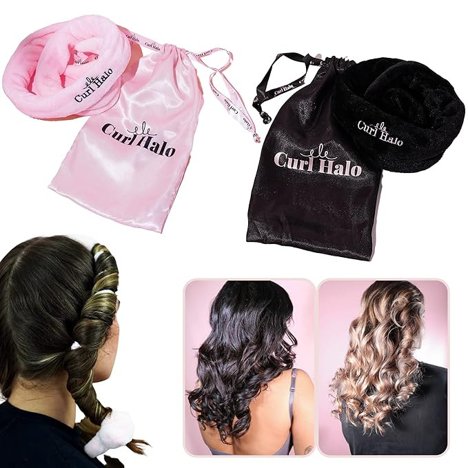 Curl Halo Heatless Curls | The Ultimate Heatless Curler For All Hair Types | Microfiber Heatless ... | Amazon (US)