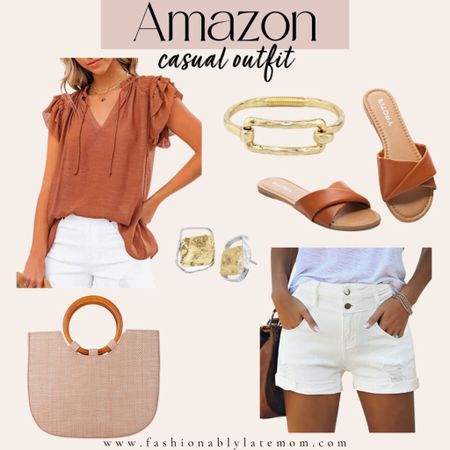 Amazon casual outfit idea! The perfect everyday look for summer. Those sleeves

#LTKSeasonal #LTKstyletip #LTKunder50