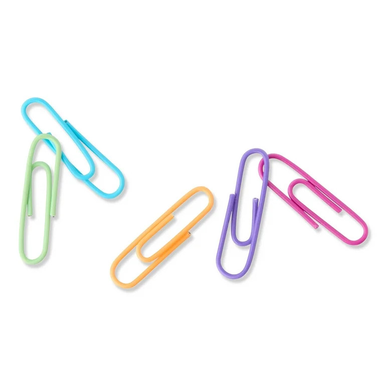 Pen+Gear Paper Clips, Assorted Colors, 100 Count | Walmart (US)