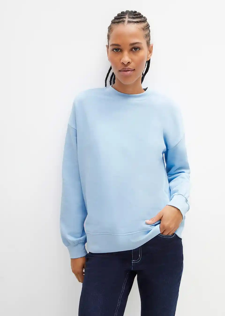 Oversize-Sweatshirt aus reiner Baumwolle | Bonprix DE