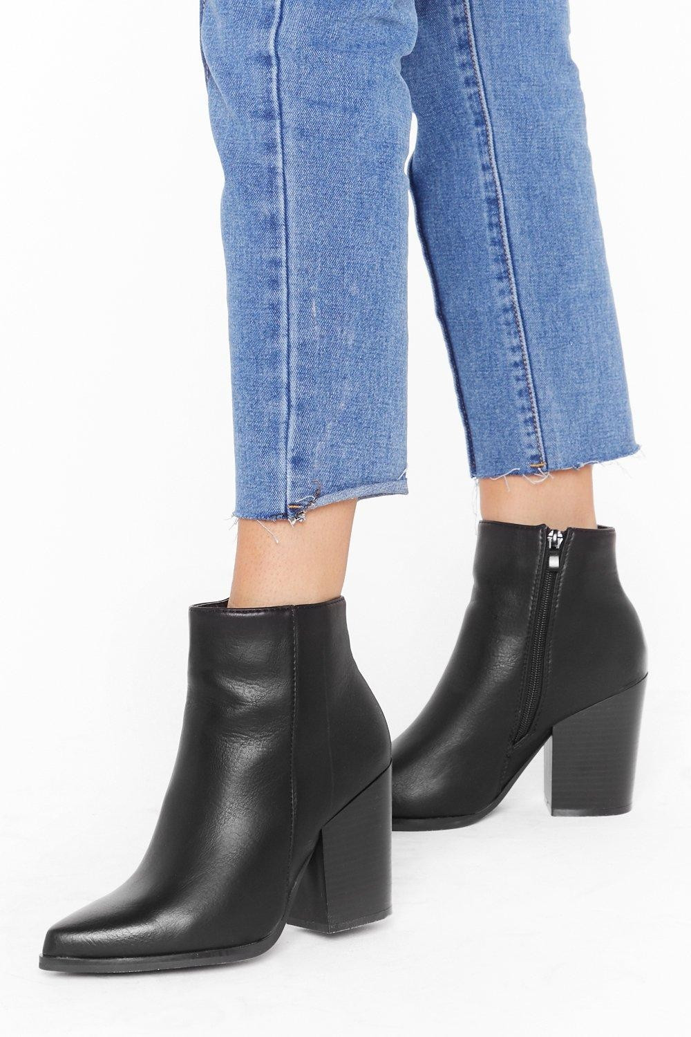 When You Walk in the Room Leather Ankle Boots | NastyGal (US & CA)