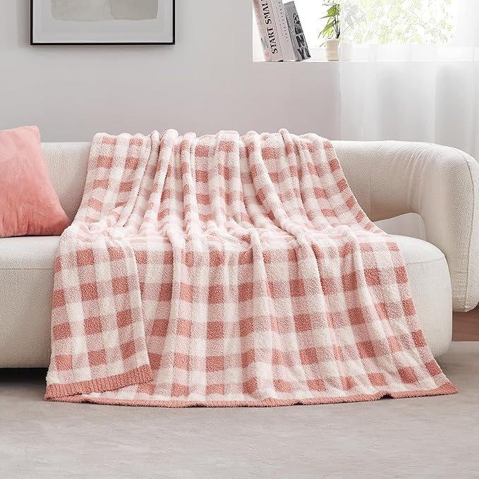 Snuggle Sac Buffalo Plaid Bedding Blanket Twin Size, Super Soft, Cozy Warm Knit Decorative Blanke... | Amazon (US)