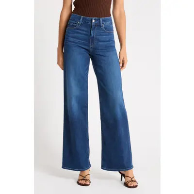 PAIGE Anessa High Waist Wide Leg Jeans in Neutra at Nordstrom, Size 33 | Nordstrom