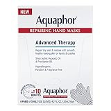 Aquaphor Repairing Hand Masks, Moisturizing Gloves for Dry Hands, Hand Moisturizer for Dry Skin with Avocado Oil and Shea Butter, Pack of 6 | Amazon (US)