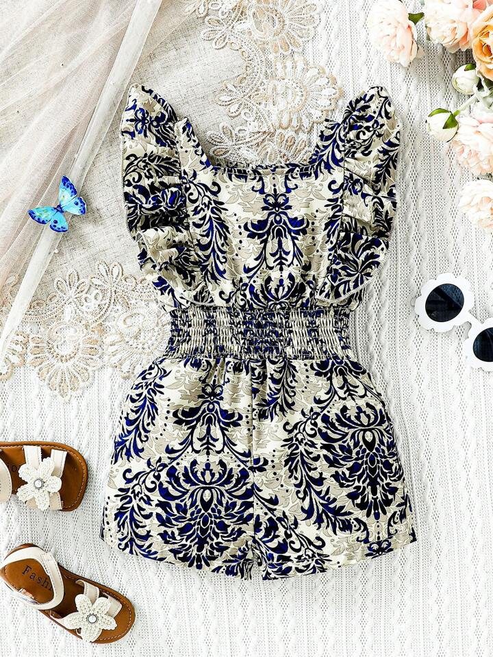 • Loose • Shirred • All Over Print | SHEIN