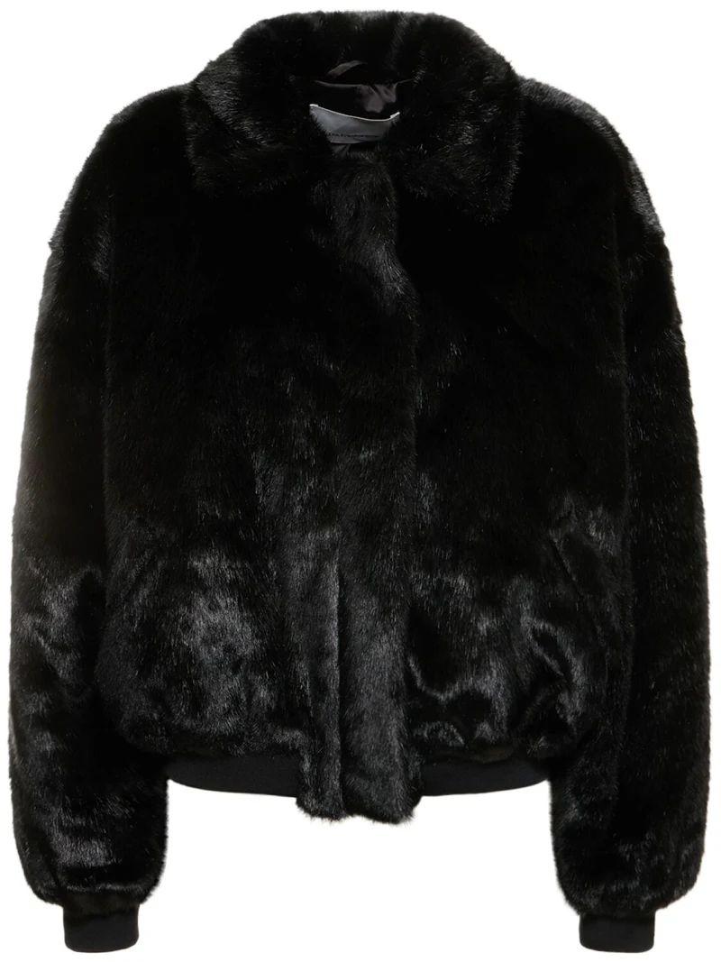 Pam faux fur bomber jacket - The Frankie Shop - Women | Luisaviaroma | Luisaviaroma