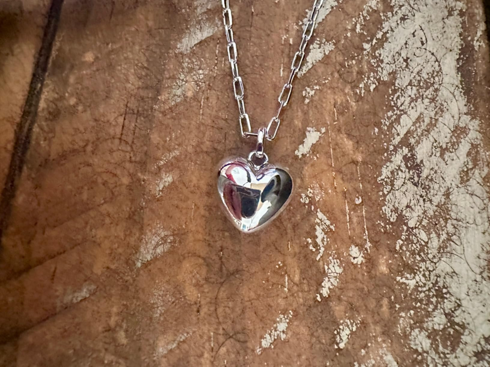 Ana Luisa Lev Puffed Heart Necklace - 14K Gold & Silver Heart Chain Necklace + Charm - Hypoallerg... | Amazon (US)