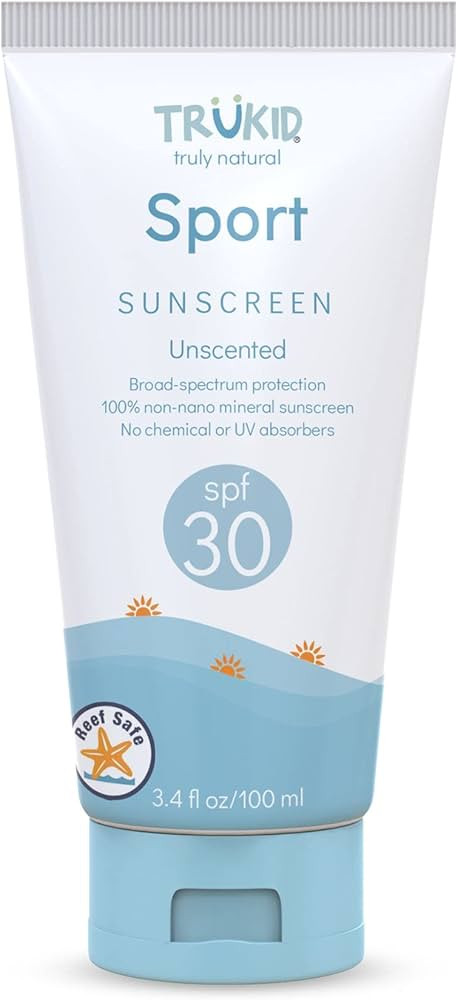 TruKid Sport Sunscreen SPF 30 - Kids & Baby Sunscreen for Face & Body, Reef Safe Sunscreen, Water... | Amazon (US)