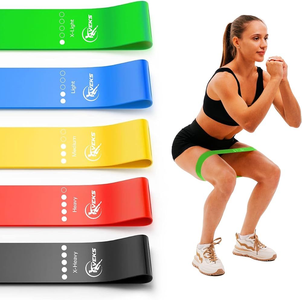 Resistance Bands, Exercise Workout Bands for Women and Men, 5 Set of Stretch Bands for Working Ou... | Amazon (US)