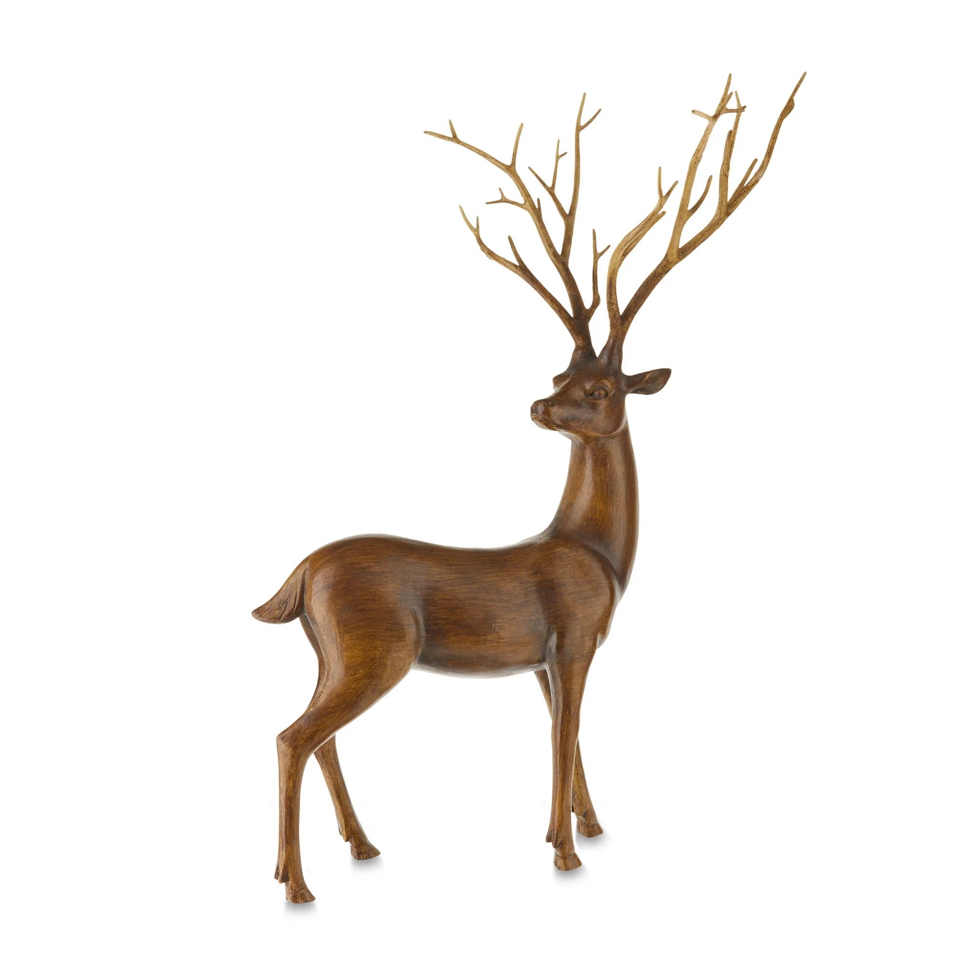 Brown Standing Deer Tabletop Decor, 17.75 in, by Holiday Time | Walmart (US)