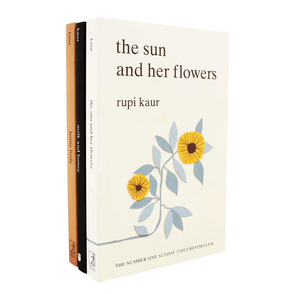 Rupi Kaur 3 Poetry Books Collection Set (Home Body, Milk and Honey & The Sun and Her Flowers) - N... | Books2Door