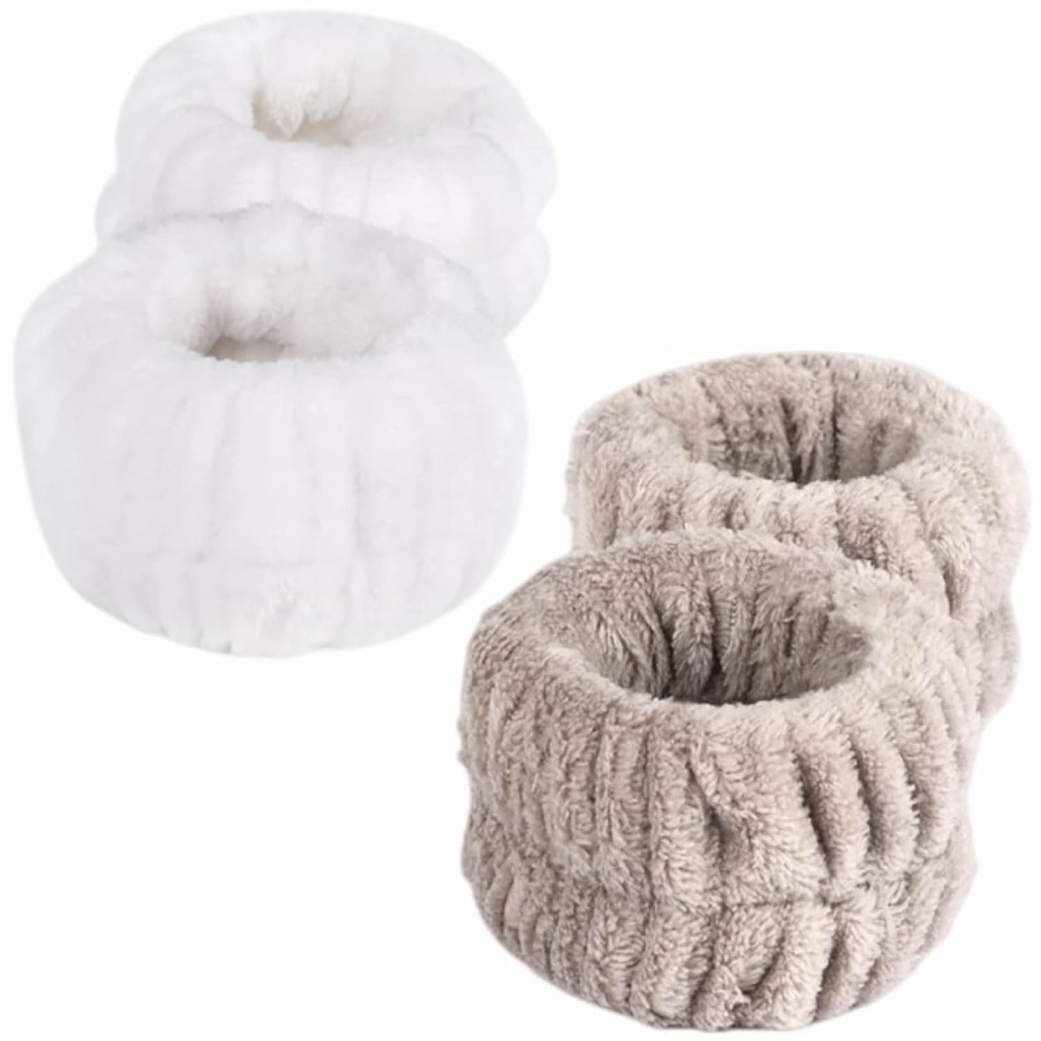 4 Pcs Face Washing Wristbands, Soft & Absorbent Microfiber Wrist Scrunchies for Washing Face, Fac... | Amazon (US)