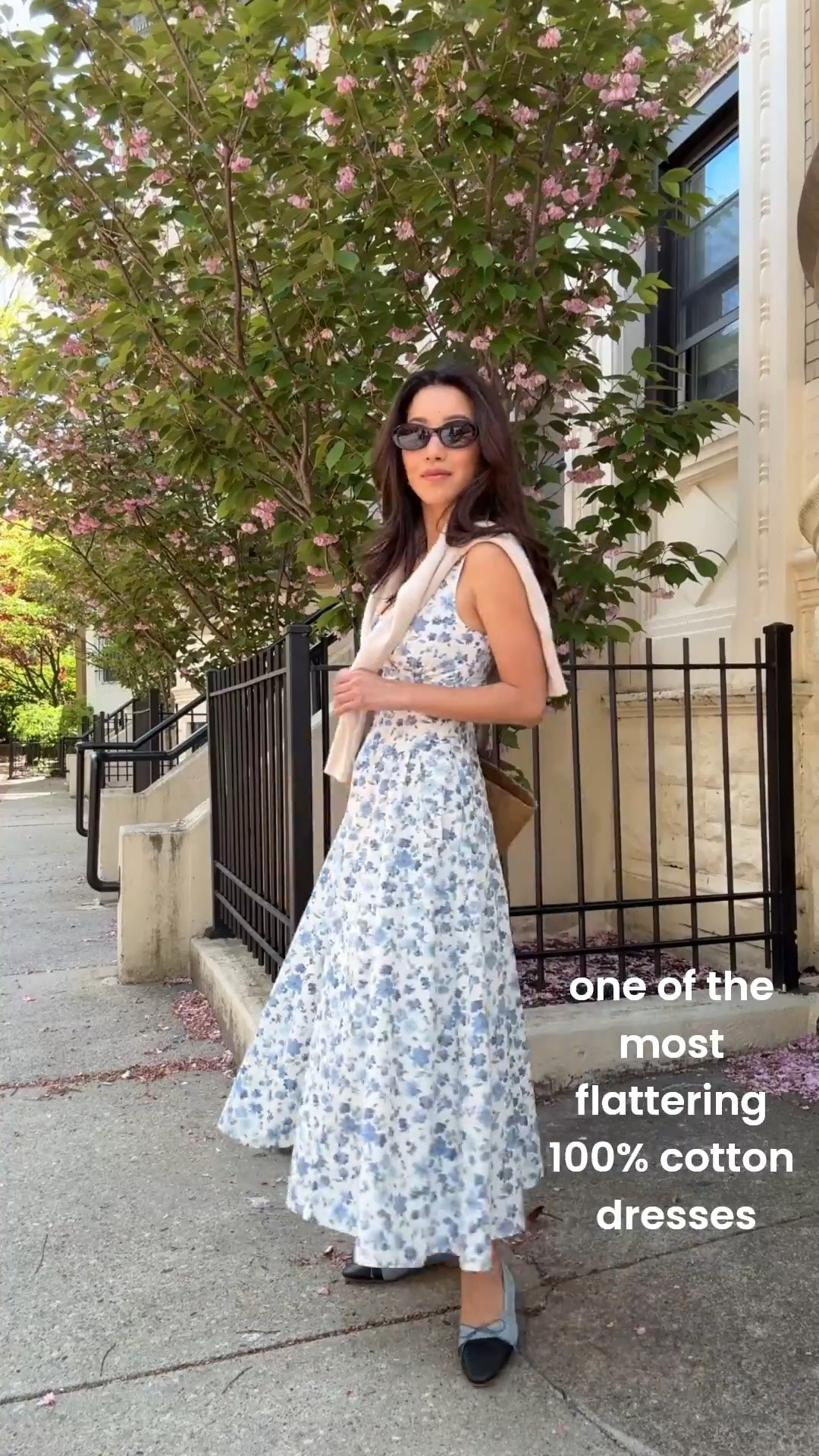 On sale + code AFJEAN : THE bestselling dress of this year so far!
- XXS Petite in this dress, TTS. 100% cotton. Built in bra pads, this style seems ideal for smaller busts.
- A.Soliani ballet flats 5.5 (code JEAN15 for 15% off is the best discount they have) TTS. Bought a few flats from there as gift-to-self and I find them much comfier than my Chanel flats tbh.
- Madewell sunglasses, Sezane tote

summer vacation dress , floral graduation dresses , italy europe vacation dress , family photos outfit ideas

#LTKootd #LTKSaleAlert #LTKPetite