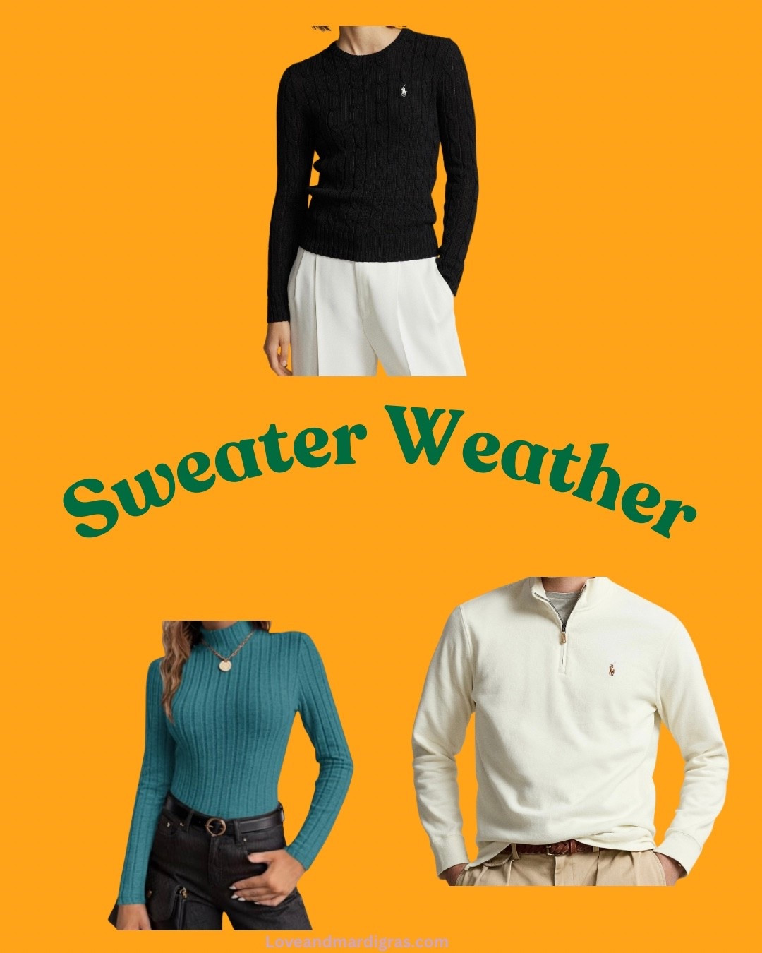 The heat has me dreaming of sweater weather
