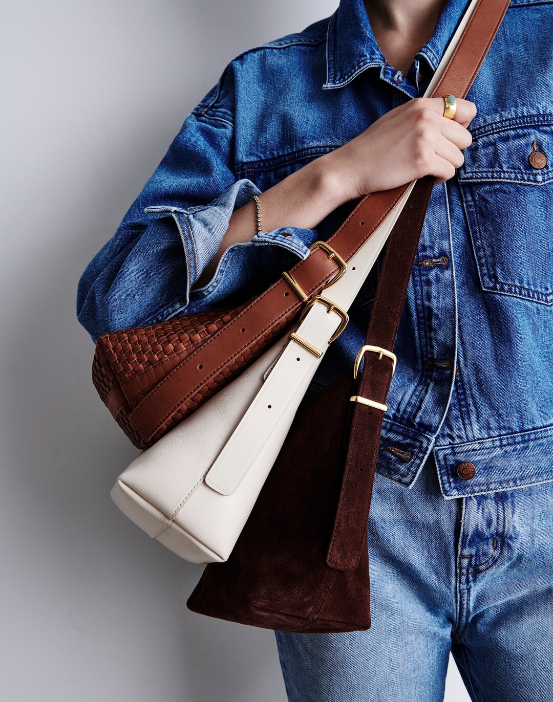 The Essential Mini Bucket Tote in Leather | Madewell
