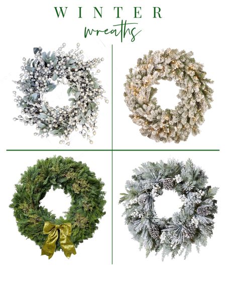 Winter wreaths. Home decor. Home accessories. Holiday. Seasonal decor. 

#LTKhome #LTKSeasonal #LTKHoliday