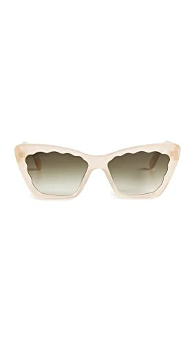 Krewe Women's Brigitte Sunglasses, Blonde, Off White, Green, One Size | Amazon (US)