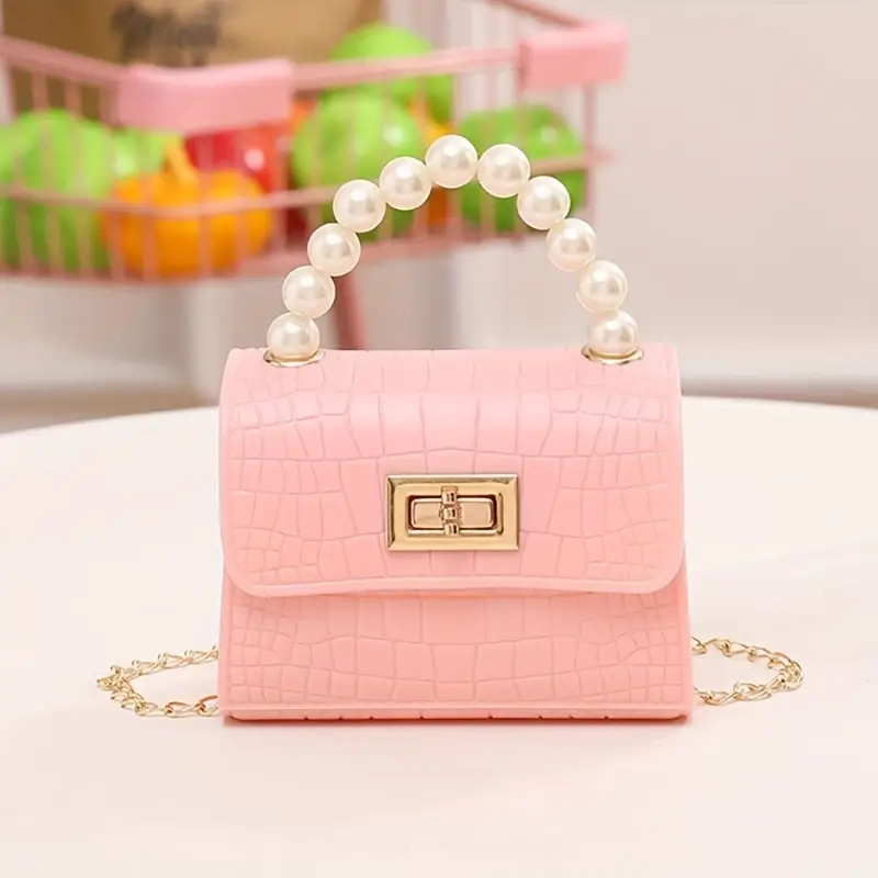 Girl's Crocodile Pattern Jelly Bag New Girls Handbag Casual - Temu | Temu Affiliate Program