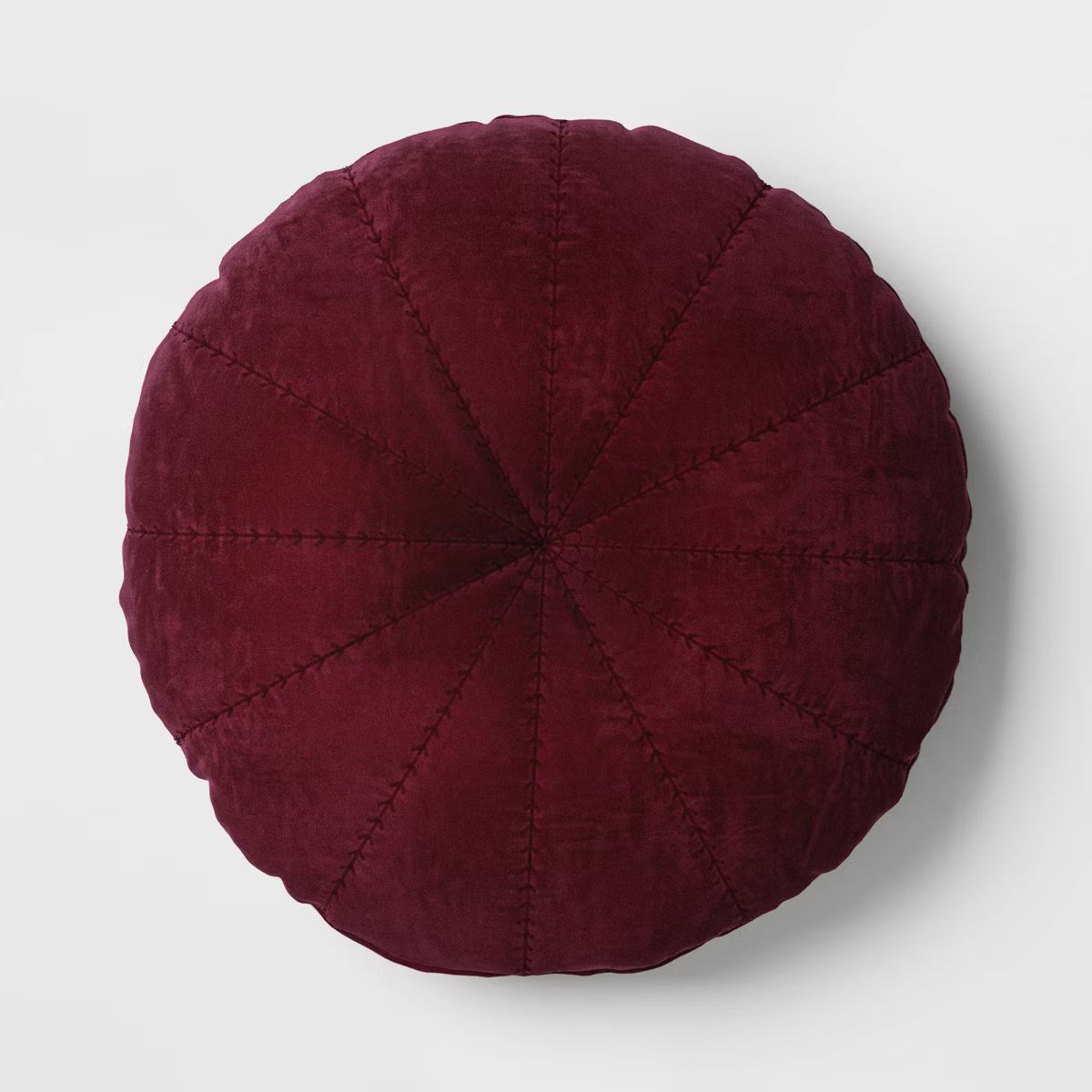 Round Cotton Velvet Quilted Pillow - Threshold™ | Target