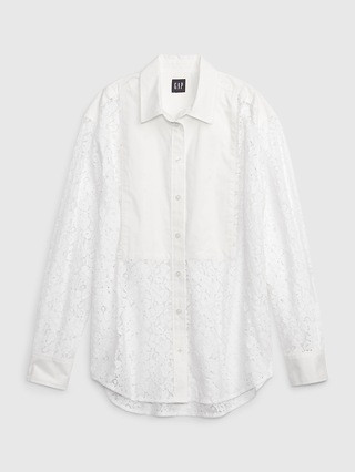 Lace Bib Big Shirt | Gap (US)