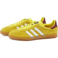 Adidas Men's Gazelle Indoor Sneakers in Bright Yellow/White/Collegiate Burgundy, Size UK 11.5 | END. | End Clothing (US & RoW)