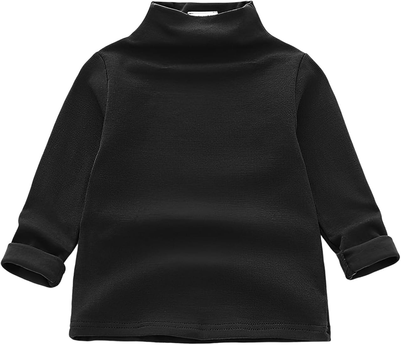 MODNTOGA Toddler Turtleneck Baby Girl Boy Long Sleeve Shirt Solid Color Mock Neck Shirt Knitwear ... | Amazon (US)