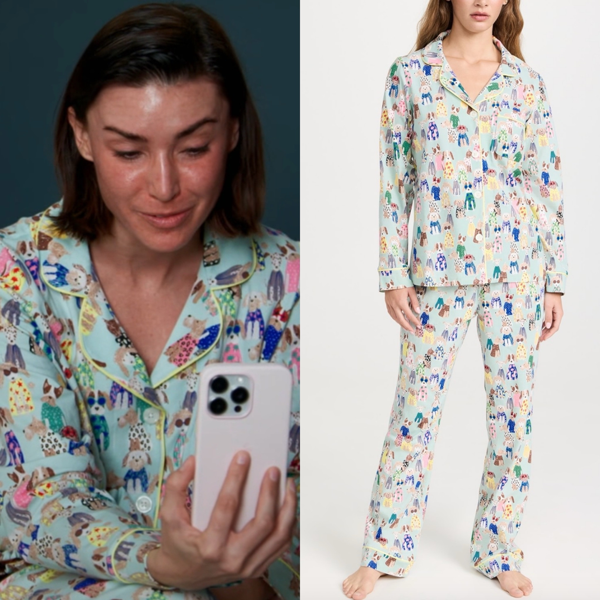 Bronwyn Newport’s Multicolor Printed Pajamas 