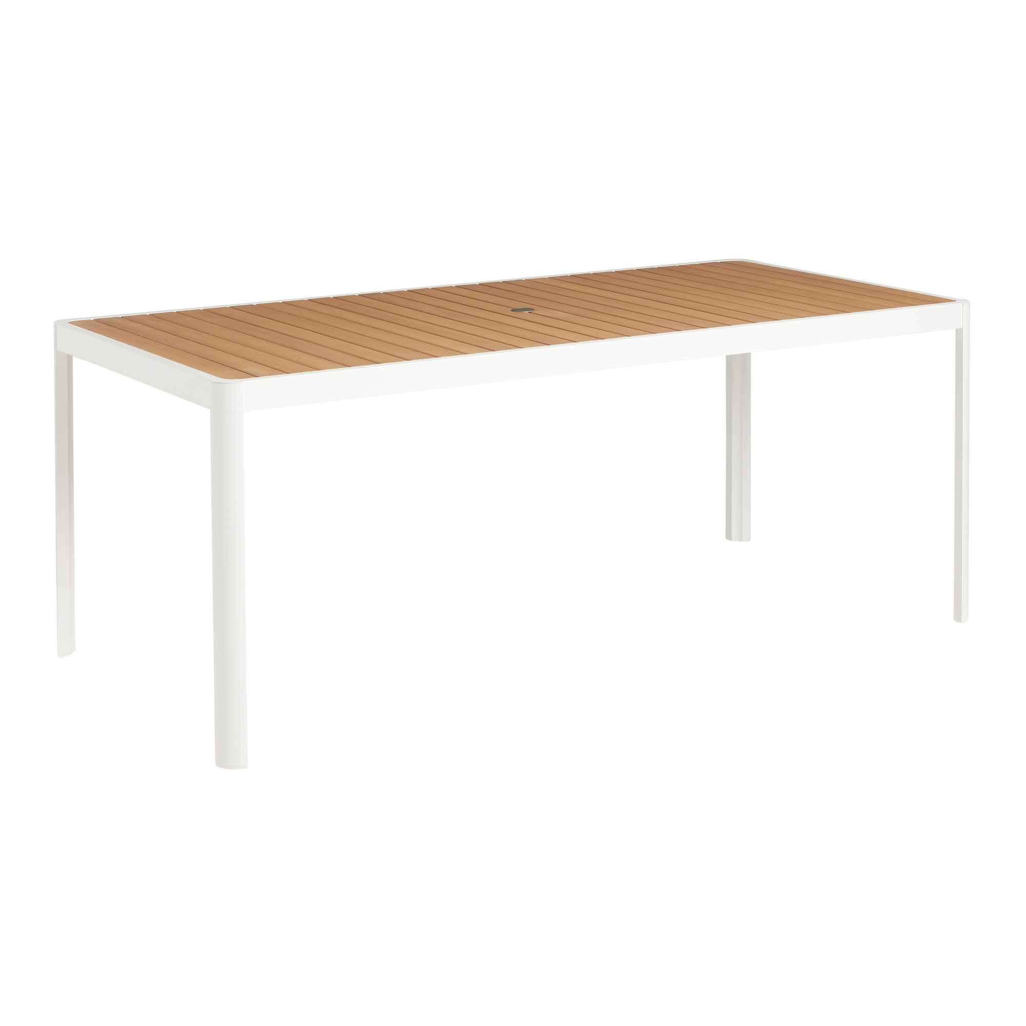 Palma Sur Eucalyptus Wood and Metal Outdoor Dining Table - World Market | World Market