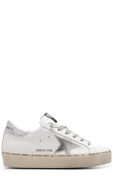 Golden Goose Deluxe Brand Hi Star Lace-Up Sneakers | Cettire Global