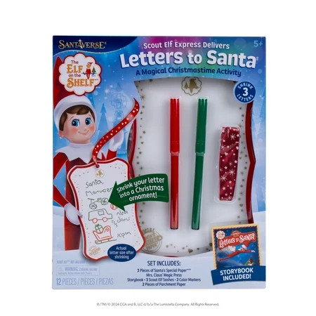 The Elf on the Shelf Letters to Santa Kit – Scout Elf Express Shrinking Letter Activity Set - S... | Walmart (US)