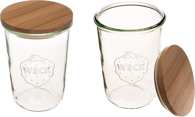 WECK Canning Jars 743-25.3 fl. oz Mold Jars - Eco-Friendly Canning Jar - Storage for Food, Yogurt... | Amazon (US)