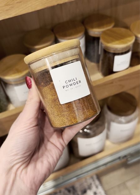 Organize your spruce cabinet or drawer with these spice glass jars  

#LTKhome #LTKunder100 #LTKstyletip