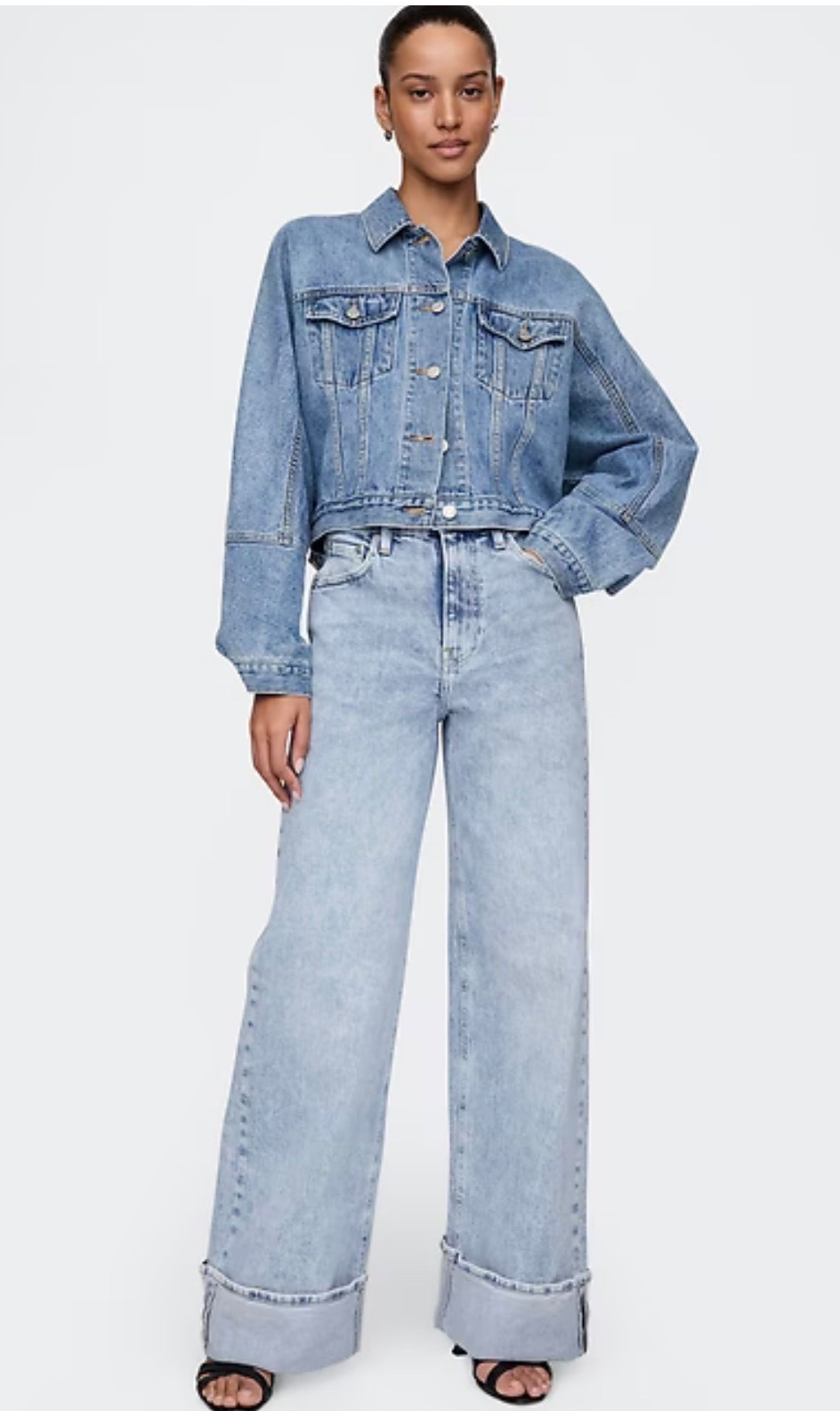 Wide leg cuffed denim! 

#LTKHoliday #LTKGiftGuide #LTKSaleAlert