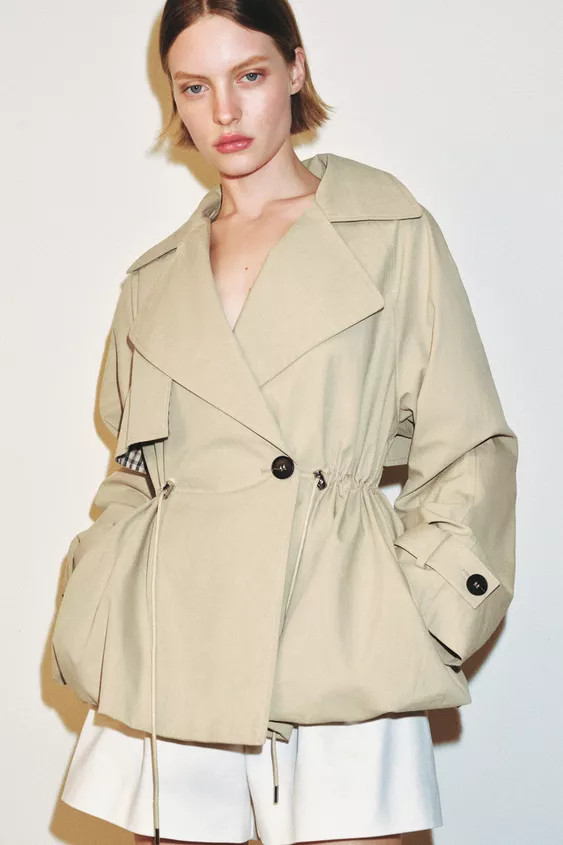 TOP MIT TRENCHCOAT-TASCHEN | Zara US