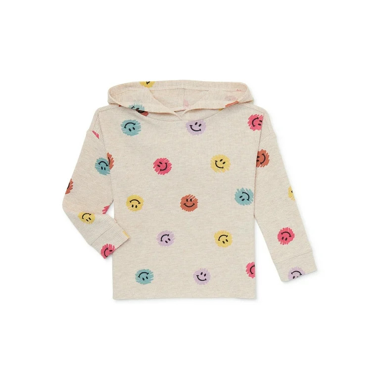 Garanimals Baby and Toddler Girls Long Sleeve Print Hoodie, Sizes 12 Months-5T | Walmart (US)