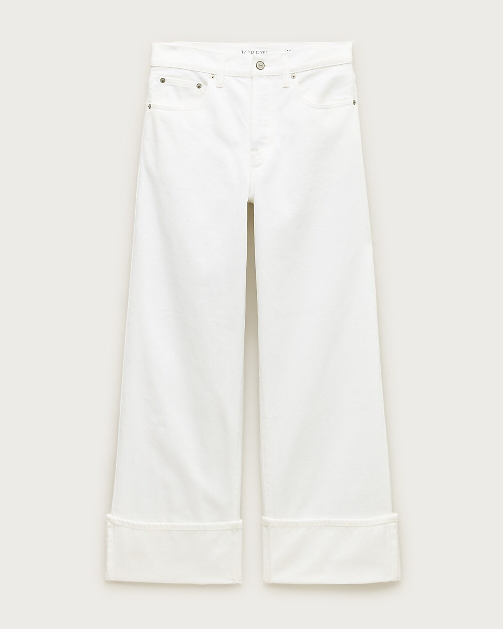 Everyday wide-leg cuffed ankle jean in rigid | J. Crew US